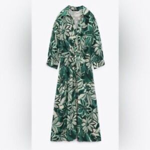 Zara belted midi dress